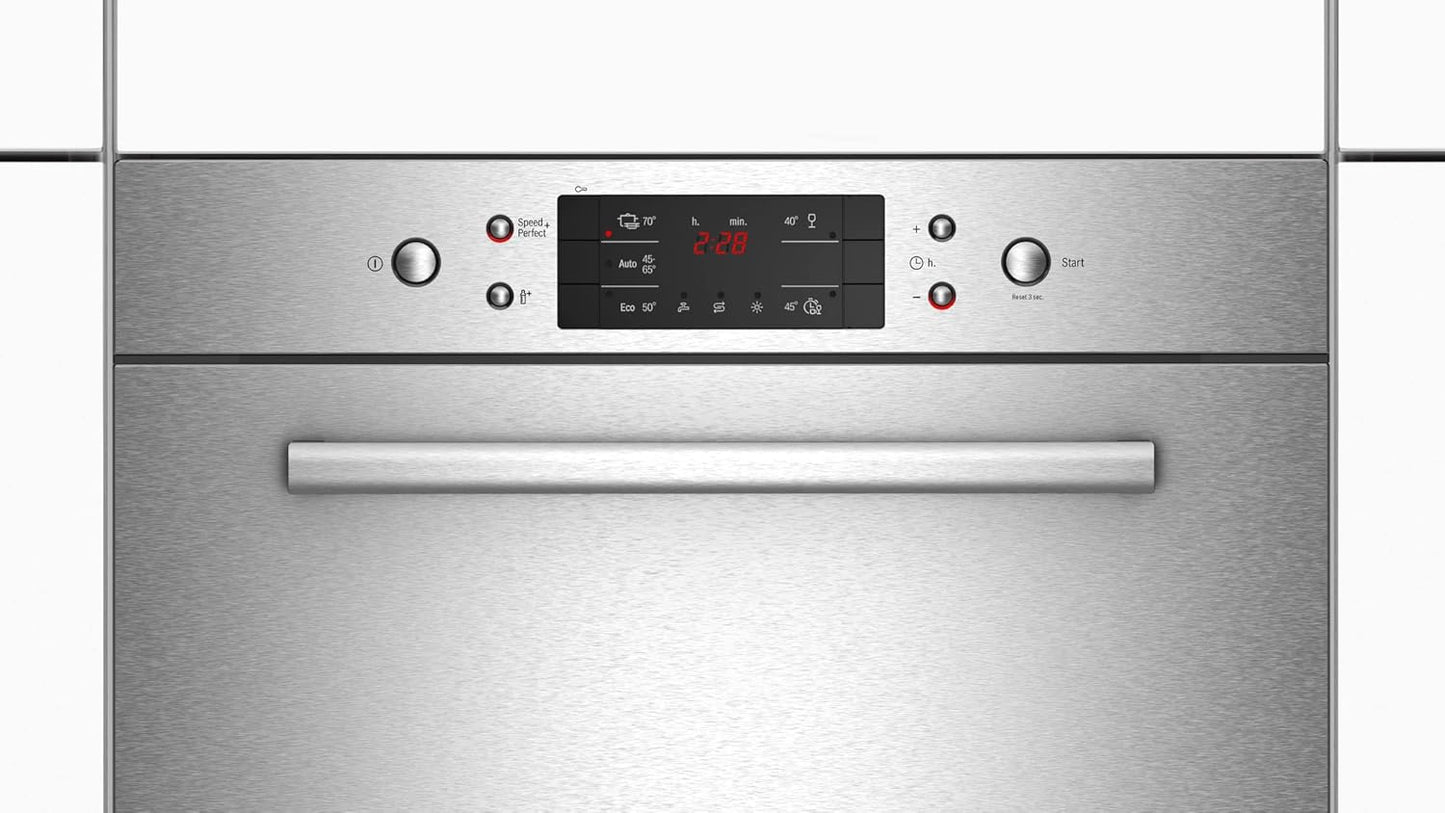 - SKE52M75EU - Série 6 - Lave-Vaisselle Modulaire - 60 Cm De Large - Protection Aquastop Contre Les Dommages Des Eaux - Système Hydraulique Activewater - Distribution Ciblée De L'Eau - Moteur