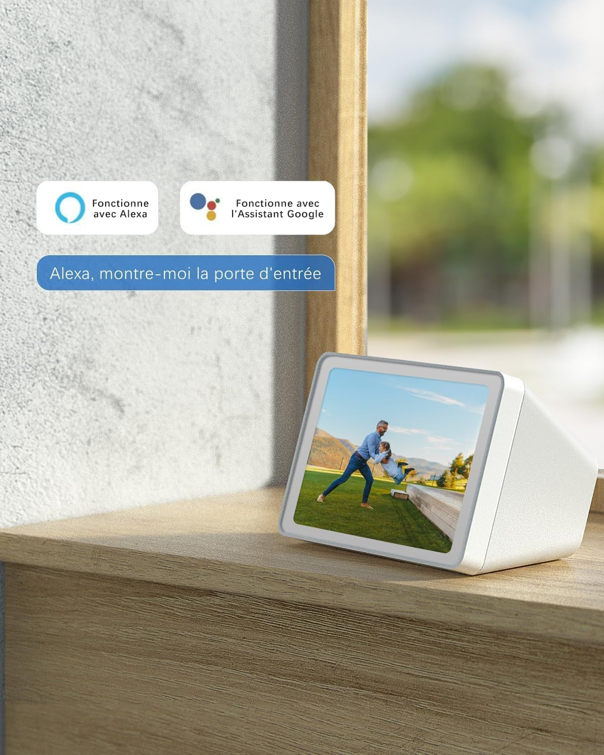 2K Camera Surveillance Wifi Exterieure Sans Fil | AI Détection Humaine, Vision Nocturne Couleur, Audio Bidirectionnel, 2.4Ghz Wifi, Cloud