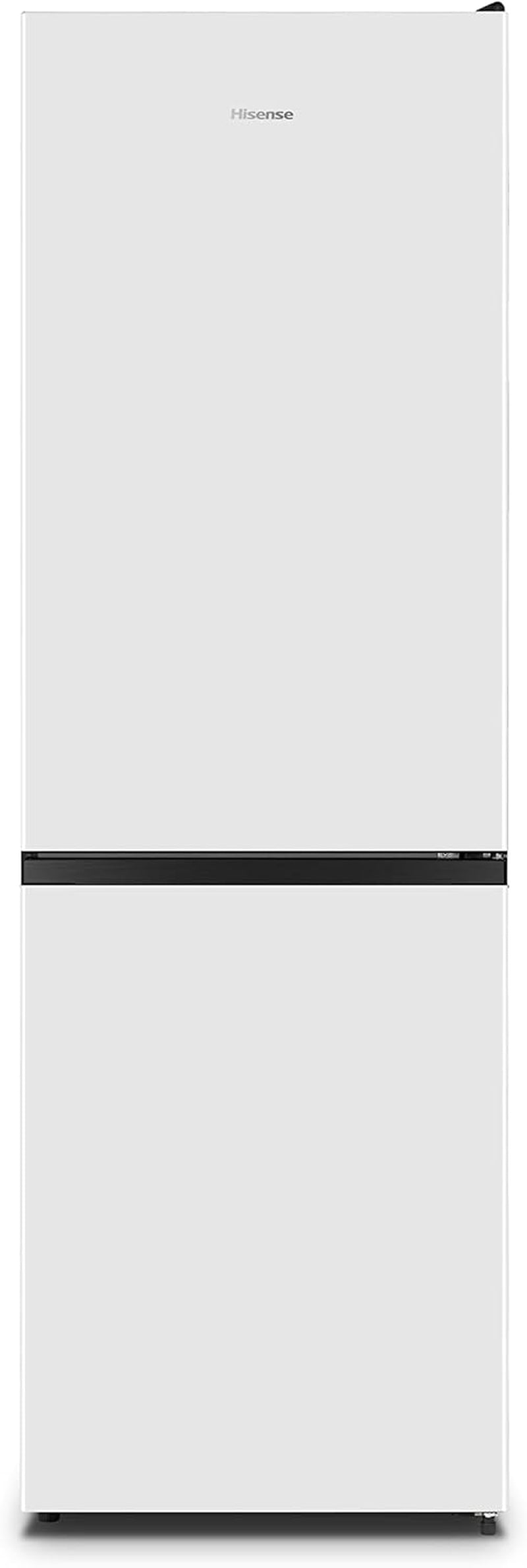Hisense RB390N4AWE Réfrigérateur Combi, Classe E, Capacité 304 L Avec 186 Cm De Haut, Tiroir Légumes, 4 Étoiles Congélateur, Porte Réversible, Silencieux 39Db, Blanc
