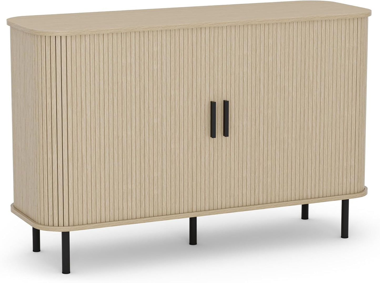 Buffet, Armoire De Cuisine Avec 2 Portes Coulissantes, Étagères Réglables, Meuble De Rangement, Bar À Café, Meuble D'Appoint Pour Cuisine, Salle À Manger, Salon,Beige