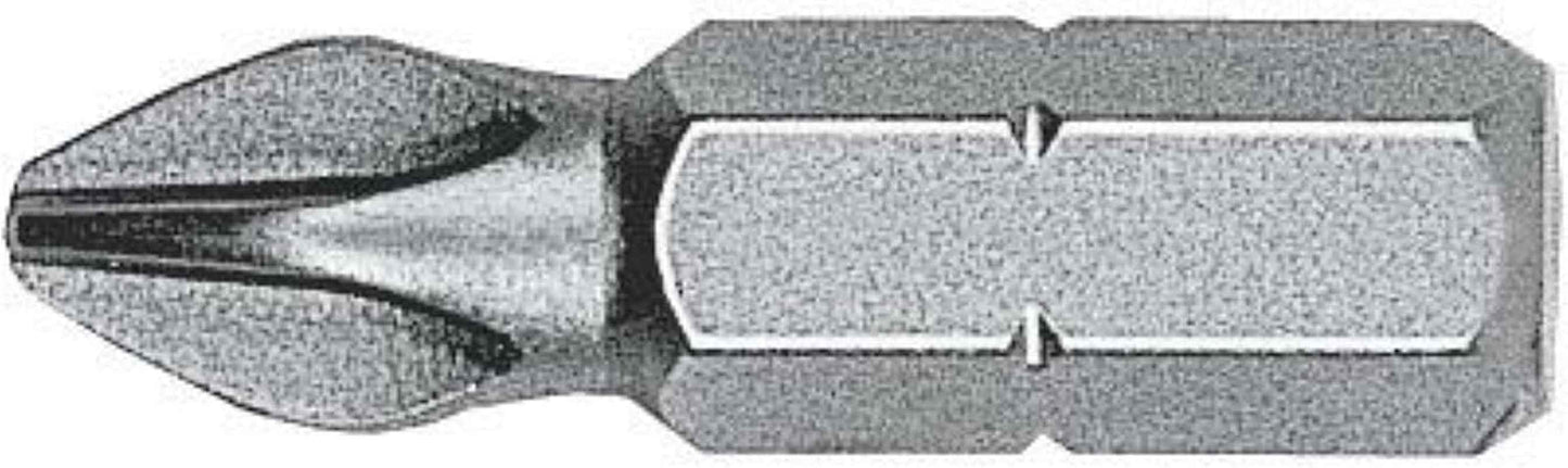 27012 - Caja De 50 Puntas Phillips STANDARD Guía 1/4" Corta (Ph2X32 Mm)