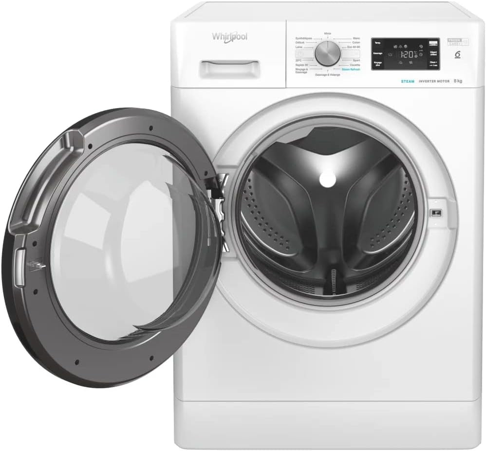 Lave-Linge Frontal 8Kg 1200 Tours/Min Blanc - FFB8258BVFR