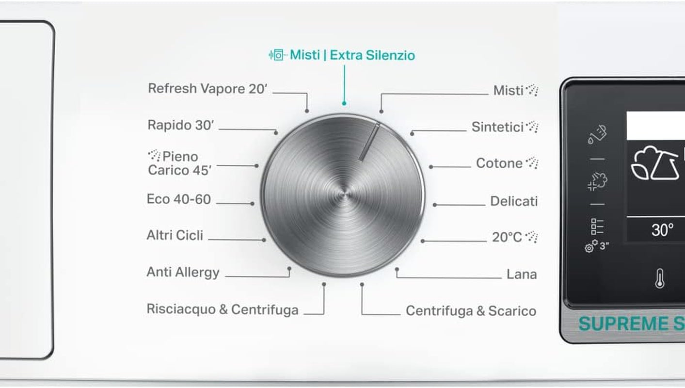 W8 W946WR IT Machine À Laver 9 Kg, 1400 Tours Vapeur