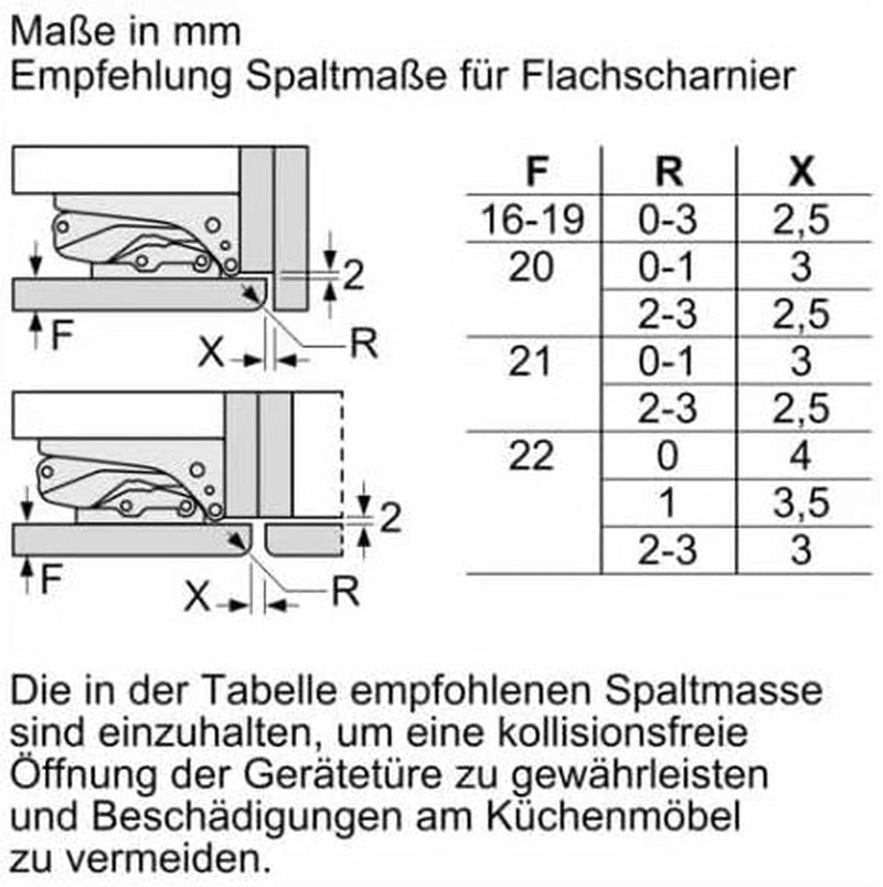 KIL22ADD1 Einbaukühlschrank Mit Gefrierfach, Nischenhöhe 88 Cm, 119 L, Festtürtechnik, Superkühlen, Vitafresh, LED Beleuchtung