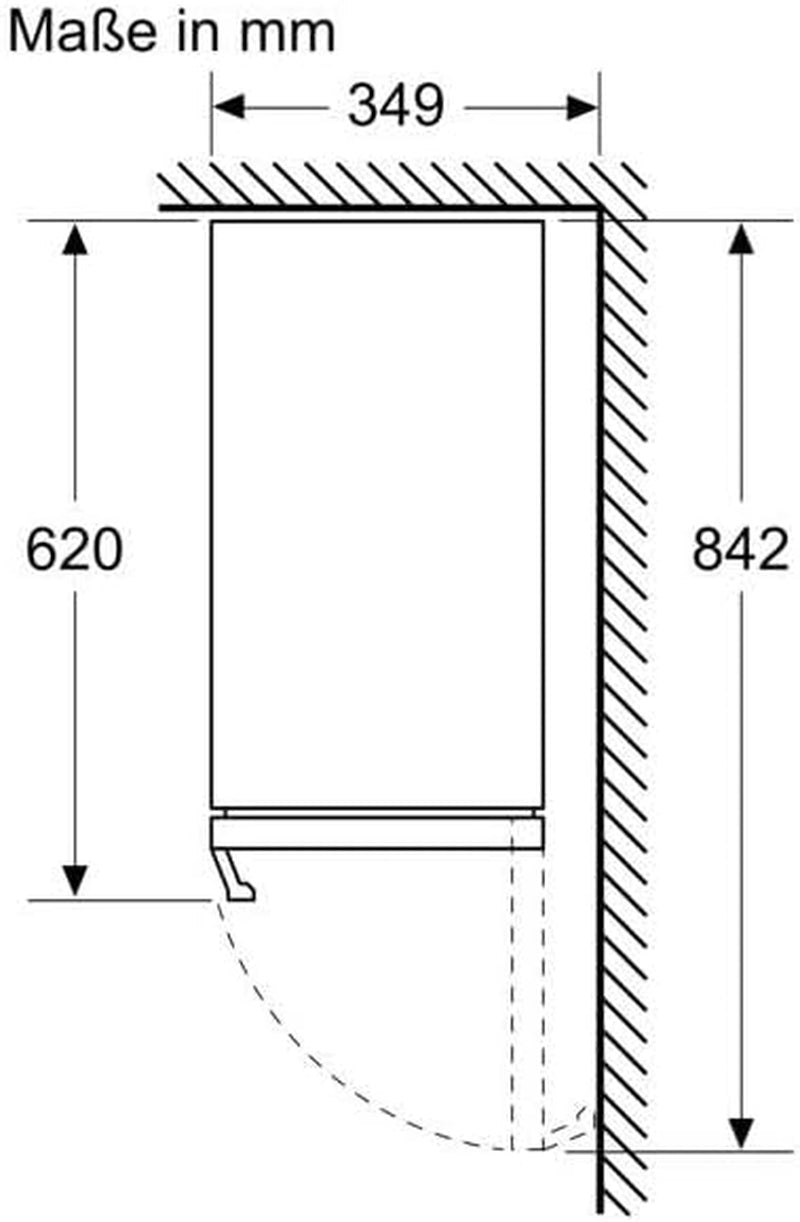 Neff KU9202HF0 N70 Armoire De Stockage À Vin Encastrable Classe D'Efficacité Énergétique F 82 X 30 Cm 58 L