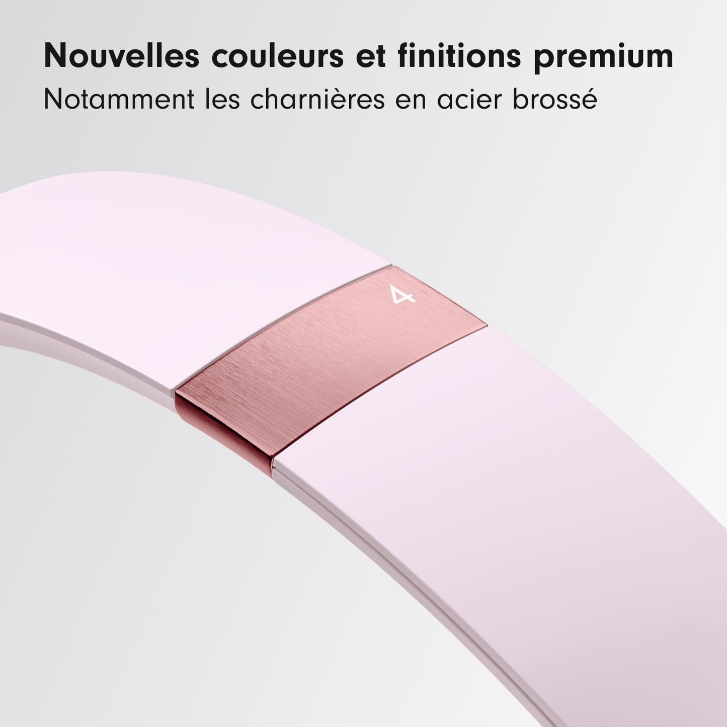 Solo 4 – Casque Supra-Auriculaire Sans Fil Bluetooth, Apple Et Android Compatible, 50 Heures D’Autonomie - Rose Pâle