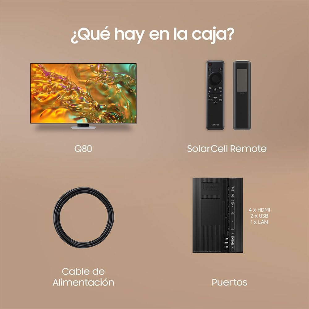 TV QLED 4K 2024 55Q80D Smart TV De 55" Avec Image Et Son Améliorés, Meilleur Contrôle Des Couleurs Avec Full Array, Le Meilleur Smart TV Et Écoutez Tous Les Haut-Parleurs Avec Q-Symphony