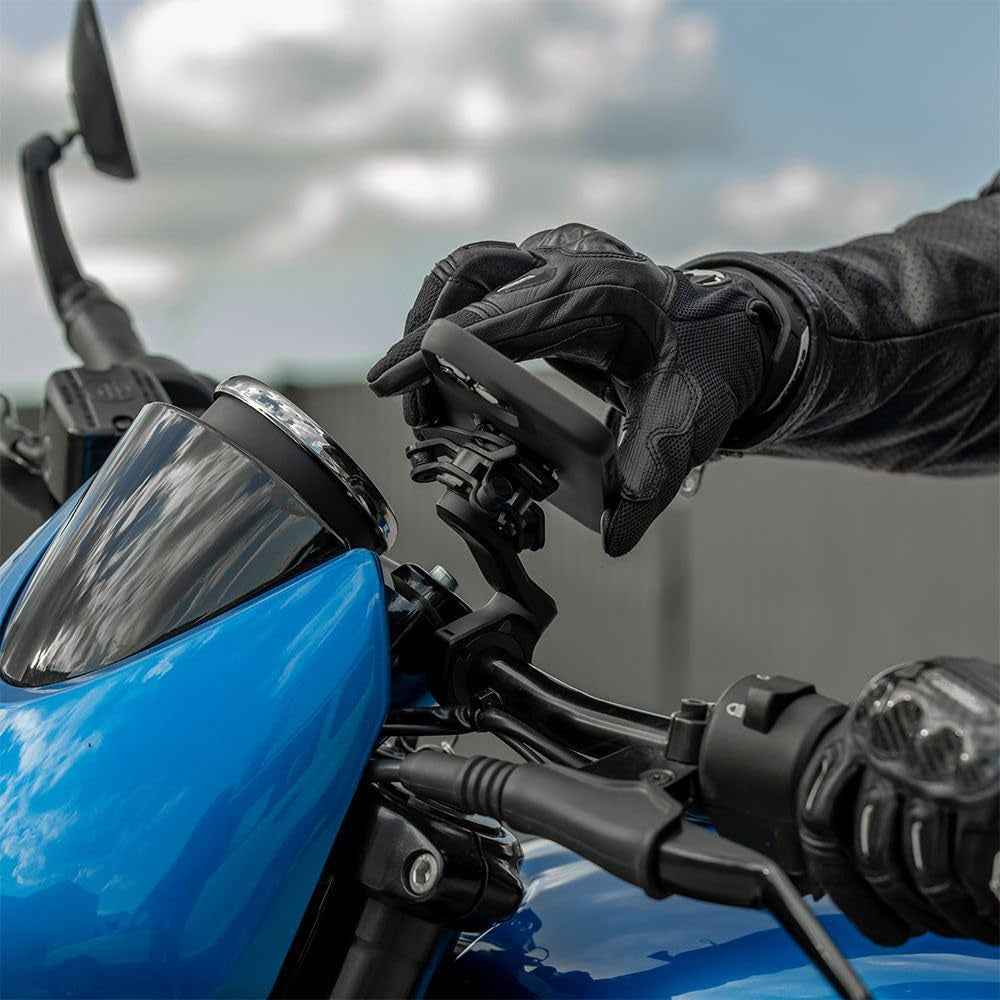 Guidon Pro Pour Moto Support Téléphone Pour Iphone, Galaxy, Pixel Et Adaptateurs Universels
