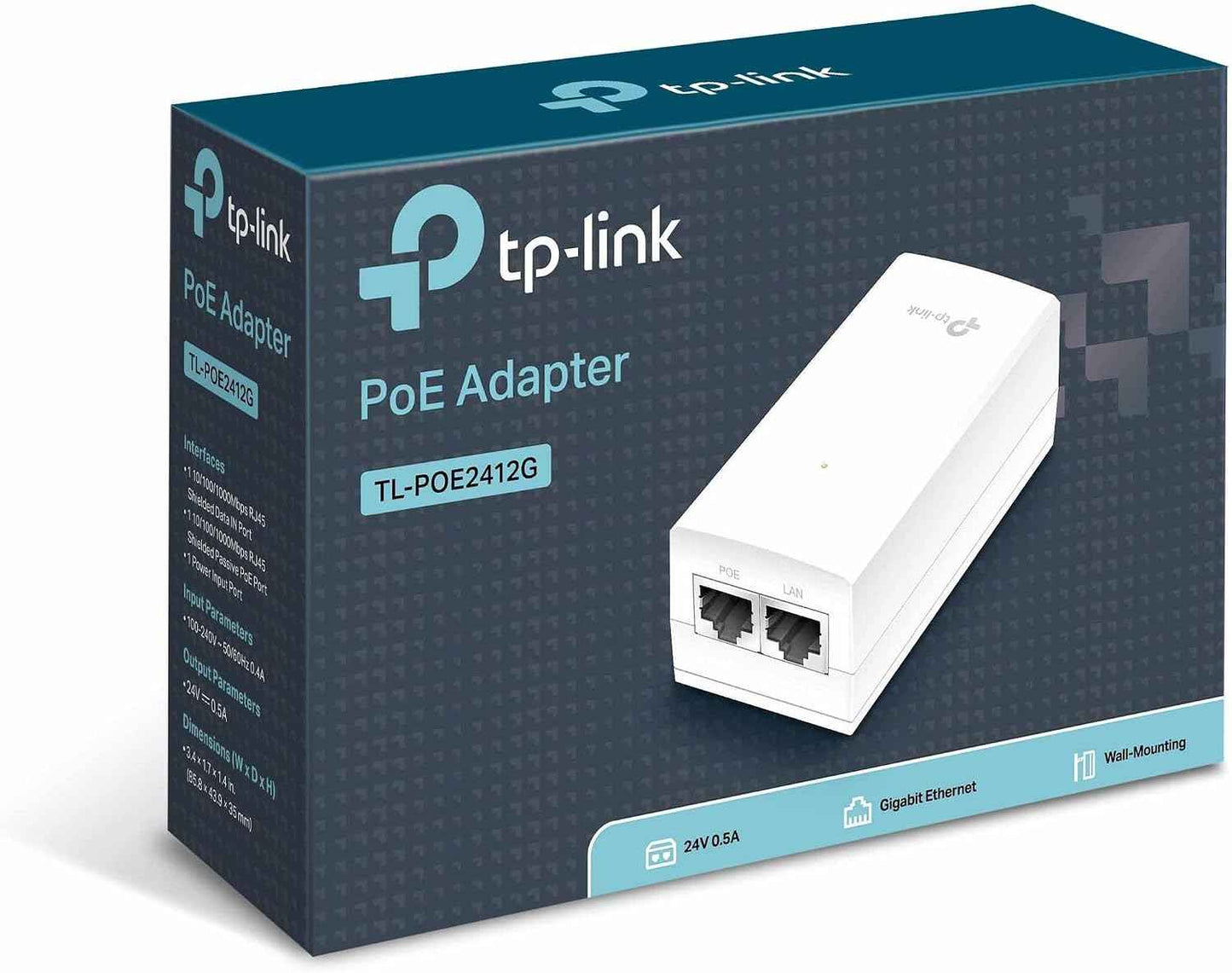 TP-LINK TPLINK Power Injector TL-POE2412G TLPOE2412G (TL-POE2412G) (TLPOE2412G)