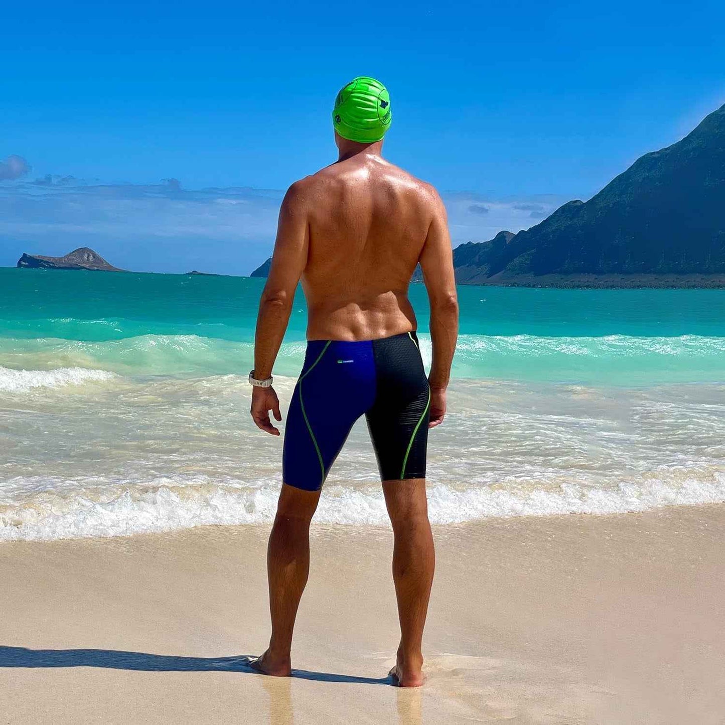 Maillot De Bain Homme Jammer – Cuissard De Natation Résistant Au Chlore, Sèche Rapidement, Cordon De Serrage Pour Entraînement & Compétition, UPF 50+