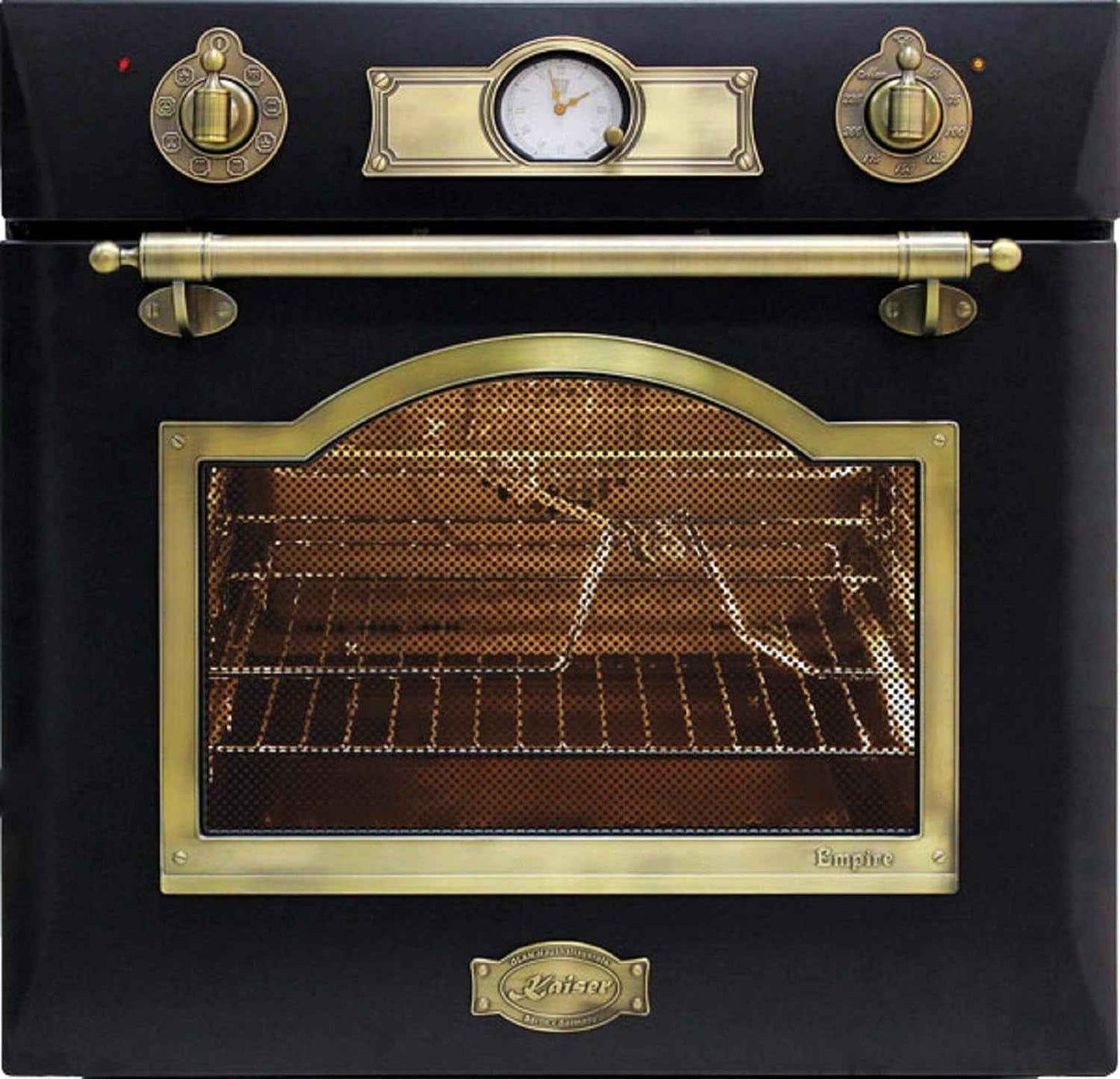 Kaiser - Four Électrique Encastrable De Style Empire - 60 Cm - Autoportant - Par Kaiser, Fabricant De Luxe - 67 Litres - Four Encastré Avec Boutons De Commande, Poignées De Porte Et Moulures En Métal Solide - Système De Nettoyage Par Catalyse - Four Avec