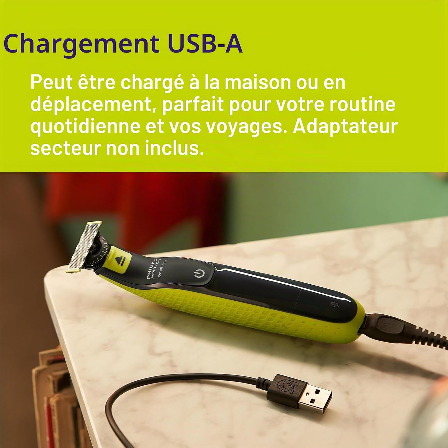 Philips Oneblade 360 Face Hybrid Tondeuse Et Rasoir Emballage Sans Frustration QP2724/90