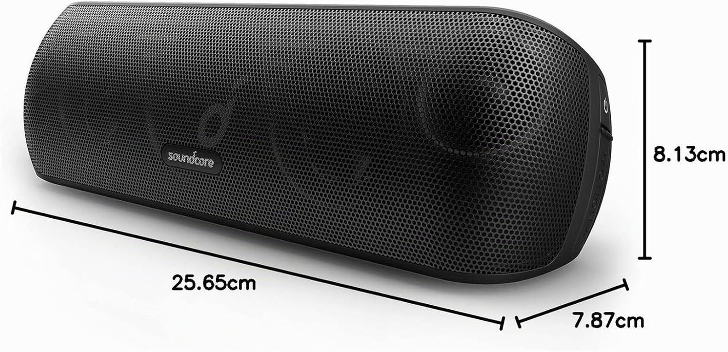 Par Anker Motion+ Enceinte Bluetooth Puissante | Son Hi-Res 30 W, USB-C, 12 Heures D'Autonomie, Étanchéité IPX7, Application Avec EQ Modifiable, DSP Avancé Et Audio Fidèle