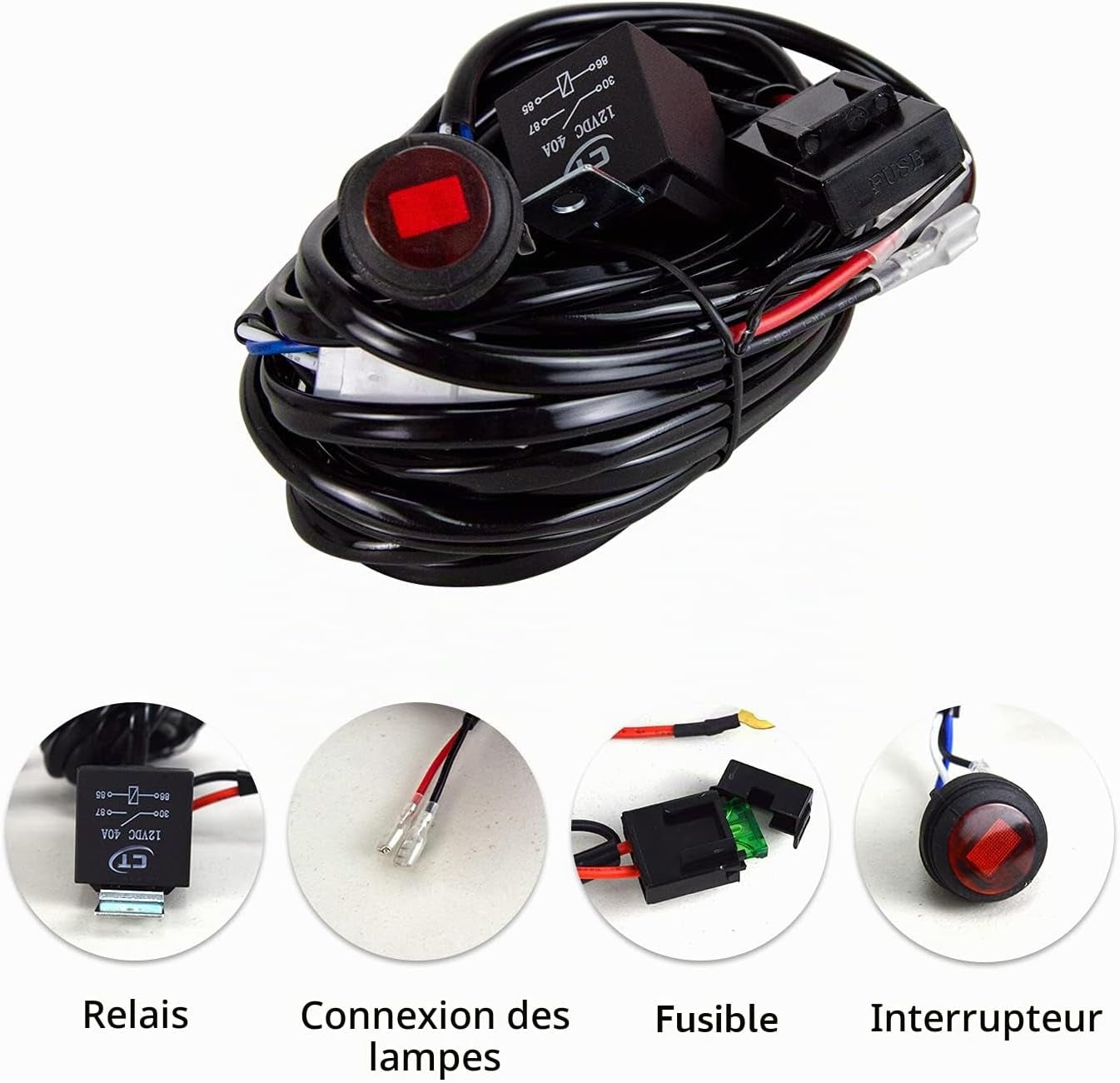 Rampe LED 30Cm 240W Barre LED 12V 24V Pour 4X4 Voiture Quad | LED Light Barre Lumineuse Avec Faisceau, 6000K Blanc, Étanchéité IP67, Pour Camion Tracteur Offroad Véhicule Bateau ATV