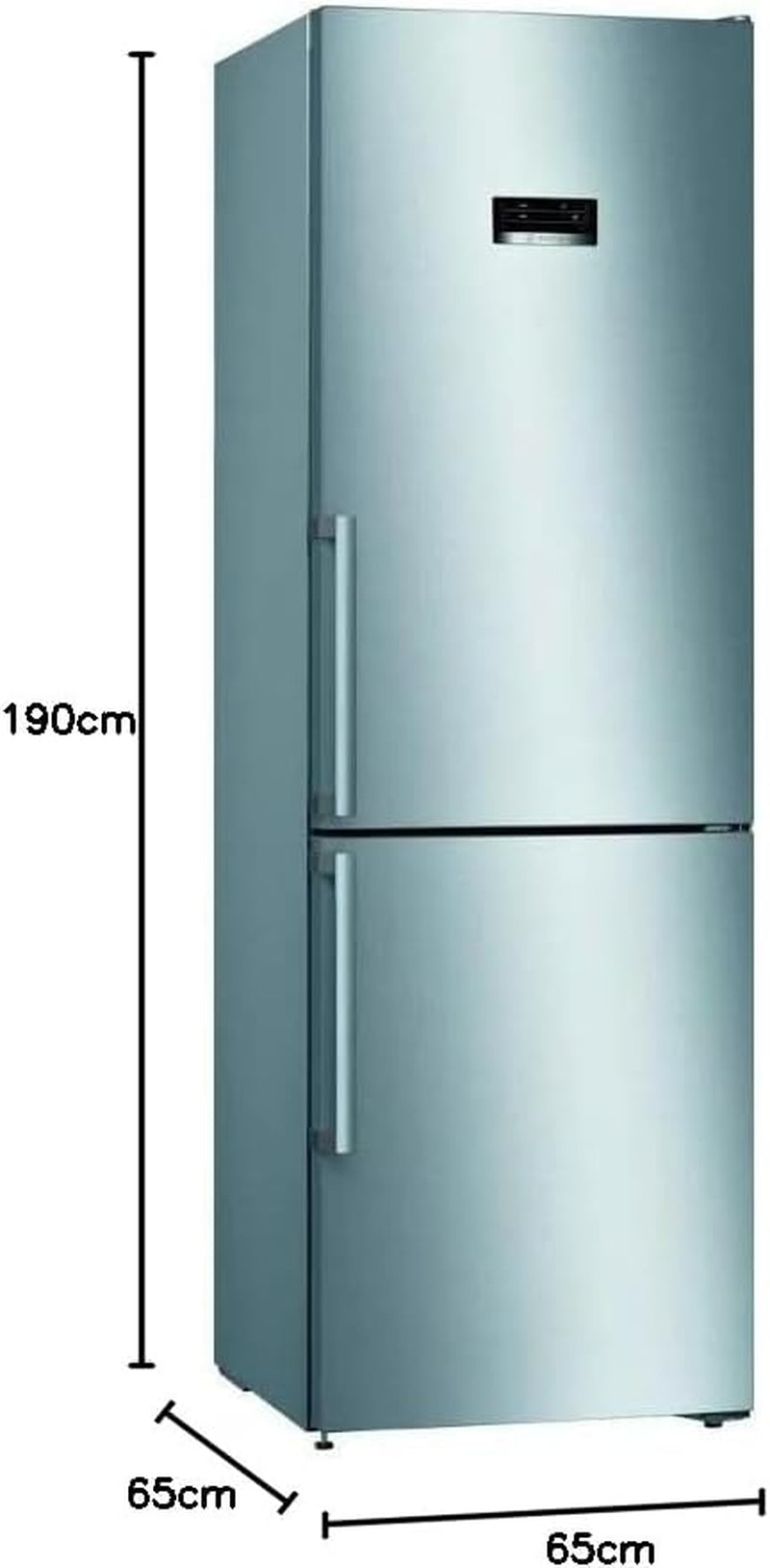 Réfrigérateur Combi KGN36XIDP, 100 W, 50 Hz, A+++, Acier Inoxydable Anti-Traces De Doigts