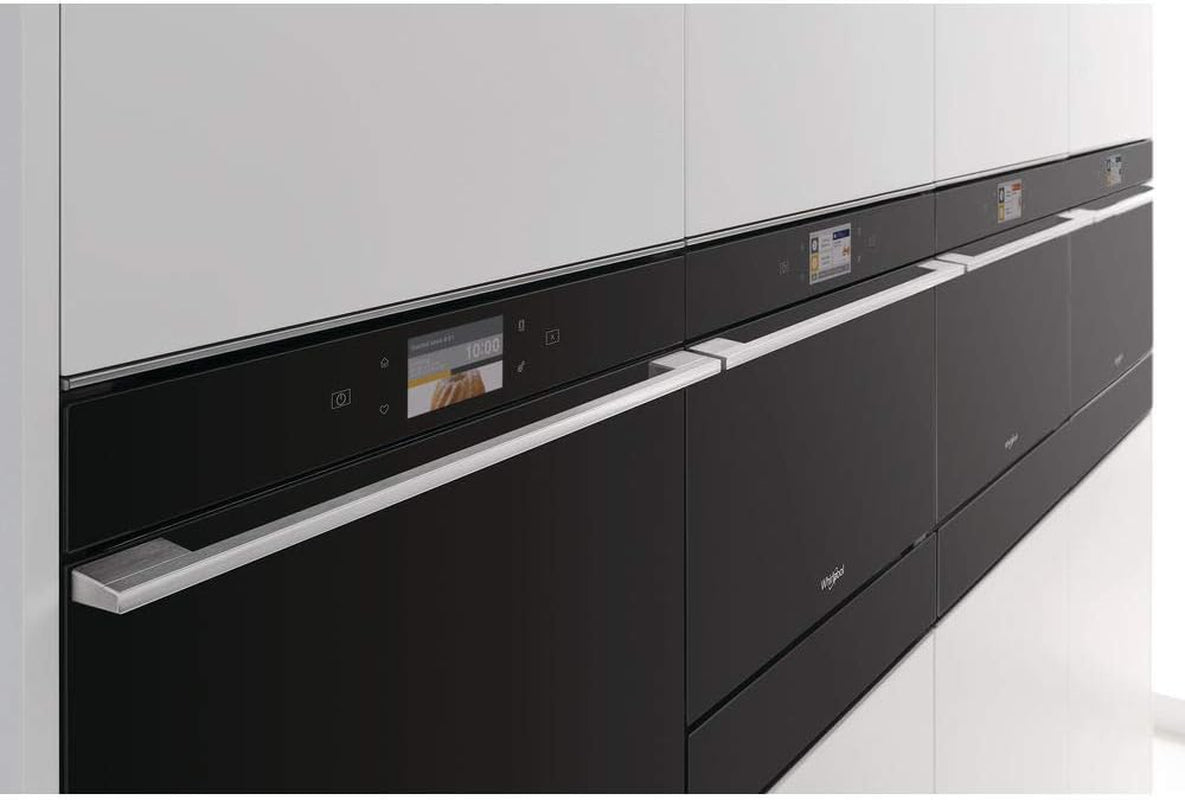 Four Encastrable Vapeur Whirlpool W11MS180 - Four Multifonction Combiné Vapeur Chaleur Tournante + Vapeur / 29 Litres / Classe a / Inox / Four Connecté / Porte Tempérée (3 Vitres) / Hauteur 45 Cm