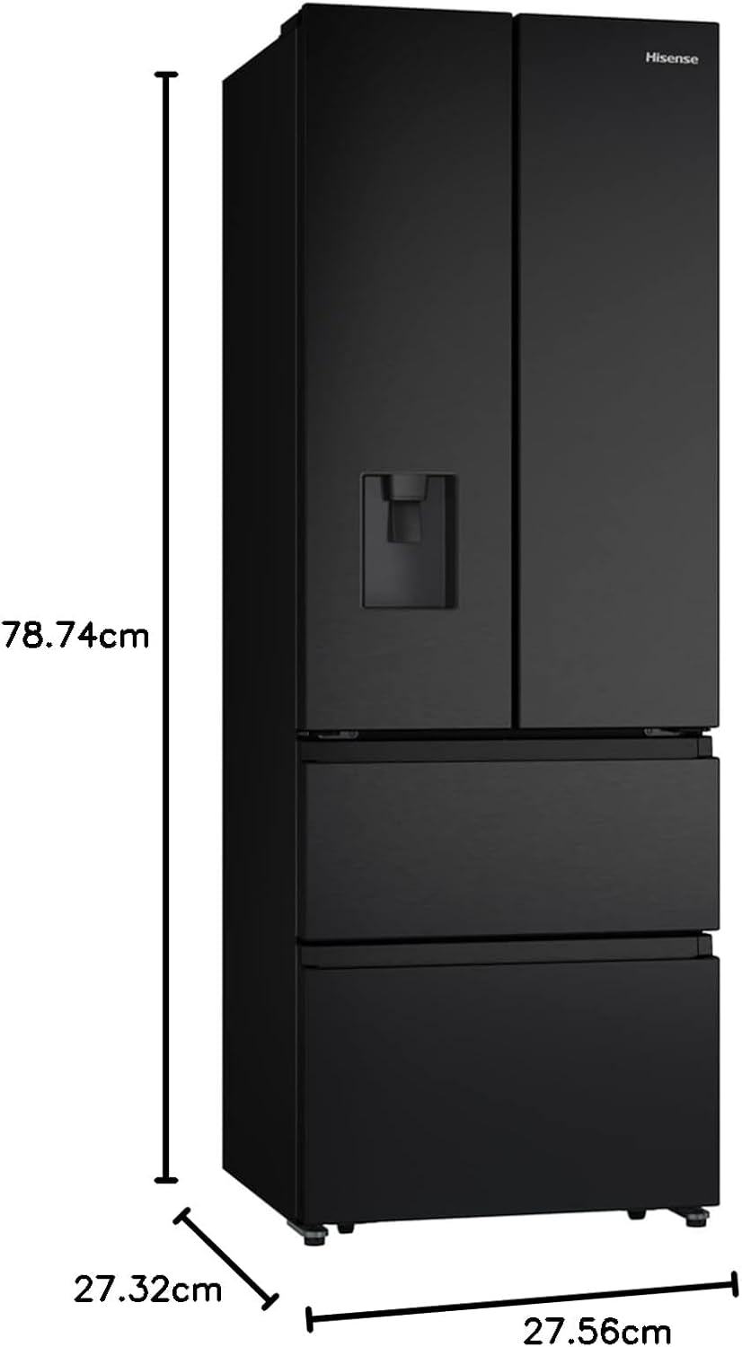 Hisense RF632N4WFE Réfrigérateur Congélateur Noir 70 X 200 Cm