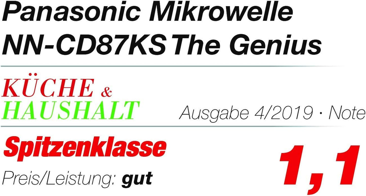 NN-CD87KSGTG Micro-Ondes Combiné Et Gril, Version Allemande, Mode D'Emploi Et Touches En Allemand Argenté