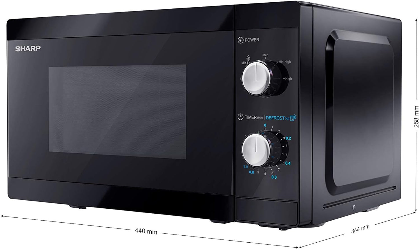 YC-MS01E-B Micro-Onde Comptoir Micro-Ondes Uniquement 20 L 800 W Noir