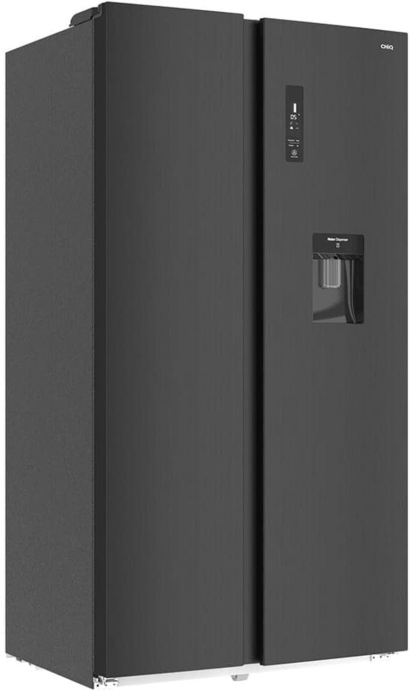 FSS559NEI42D Réfrigérateur Congélateur American, 559L, Froid Ventilé,No Frost, Noir,39Db, Distributeur D'Eau 5.5 Litres
