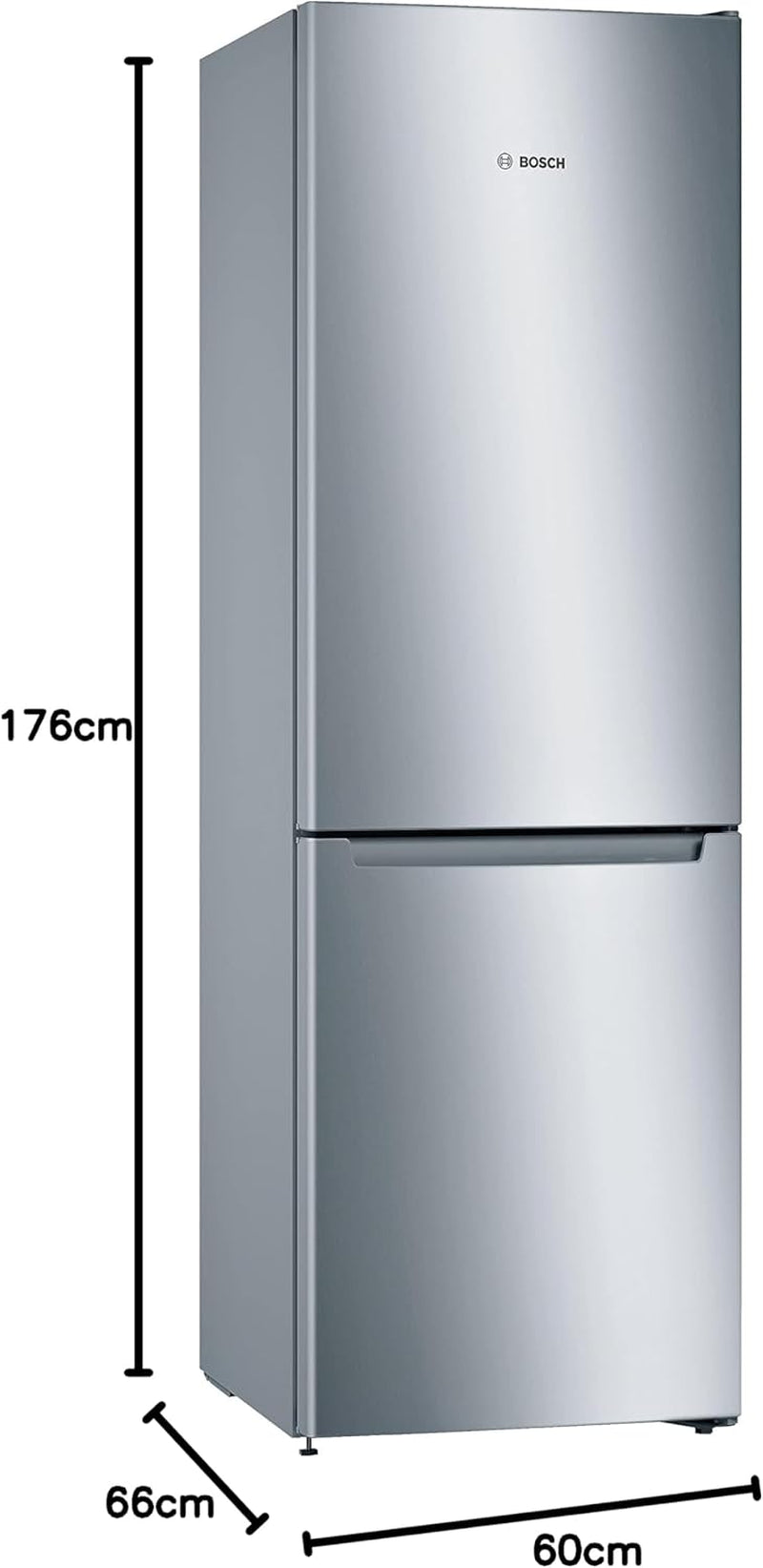 KGN33NLEB Série 2 Réfrigérateur Combiné Pose-Libre - 282L - L 60Cm X H 176Cm - Inox