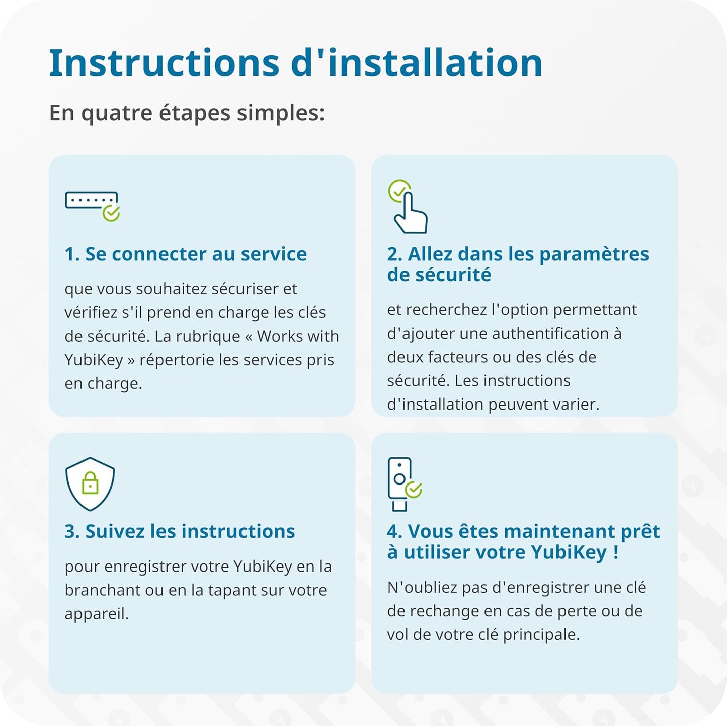 - Yubikey 5 NFC - Clé De Sécurité Pour L'Authentification À Deux Facteurs (2FA), Connexion via USB-A Ou NFC, Certification FIDO - Protection De Vos Comptes En Ligne