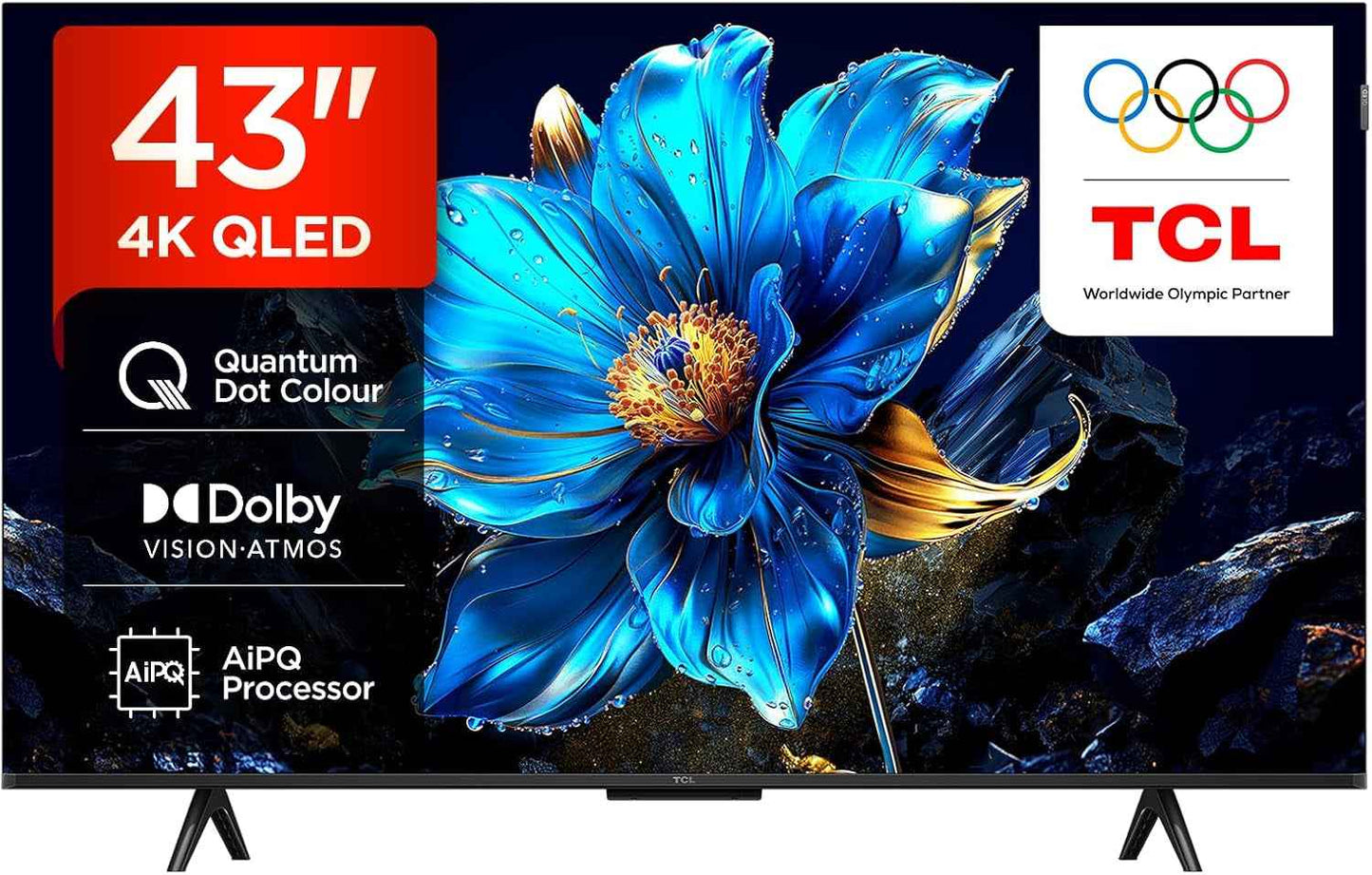 TCL QLED 43" 43P7K Ultrahd 4K Dolby Atmos Google TV