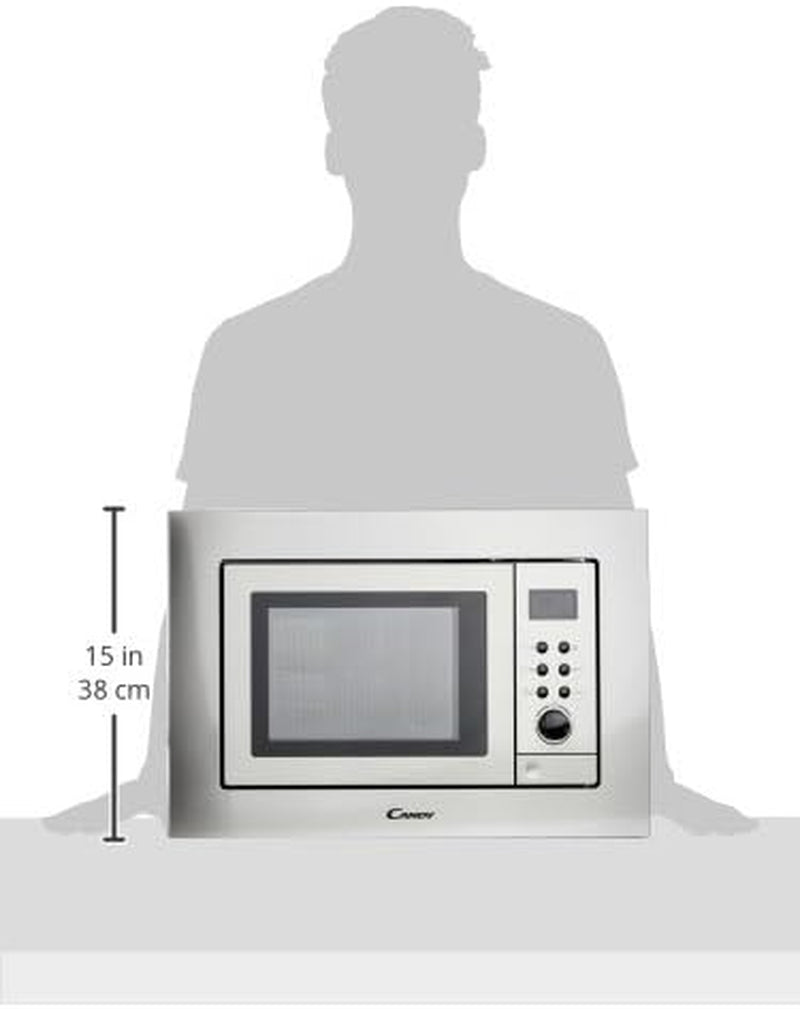 MIC211EX - Micro-Ondes Intégré/Intégré Avec Grill, 20 L, 800 W/1000 W, 8 Programmes Automatiques, Gris