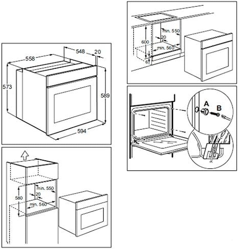 FR53X Four Électrique 70 L 70 L Argent Rotatif Partie Supérieure Avant