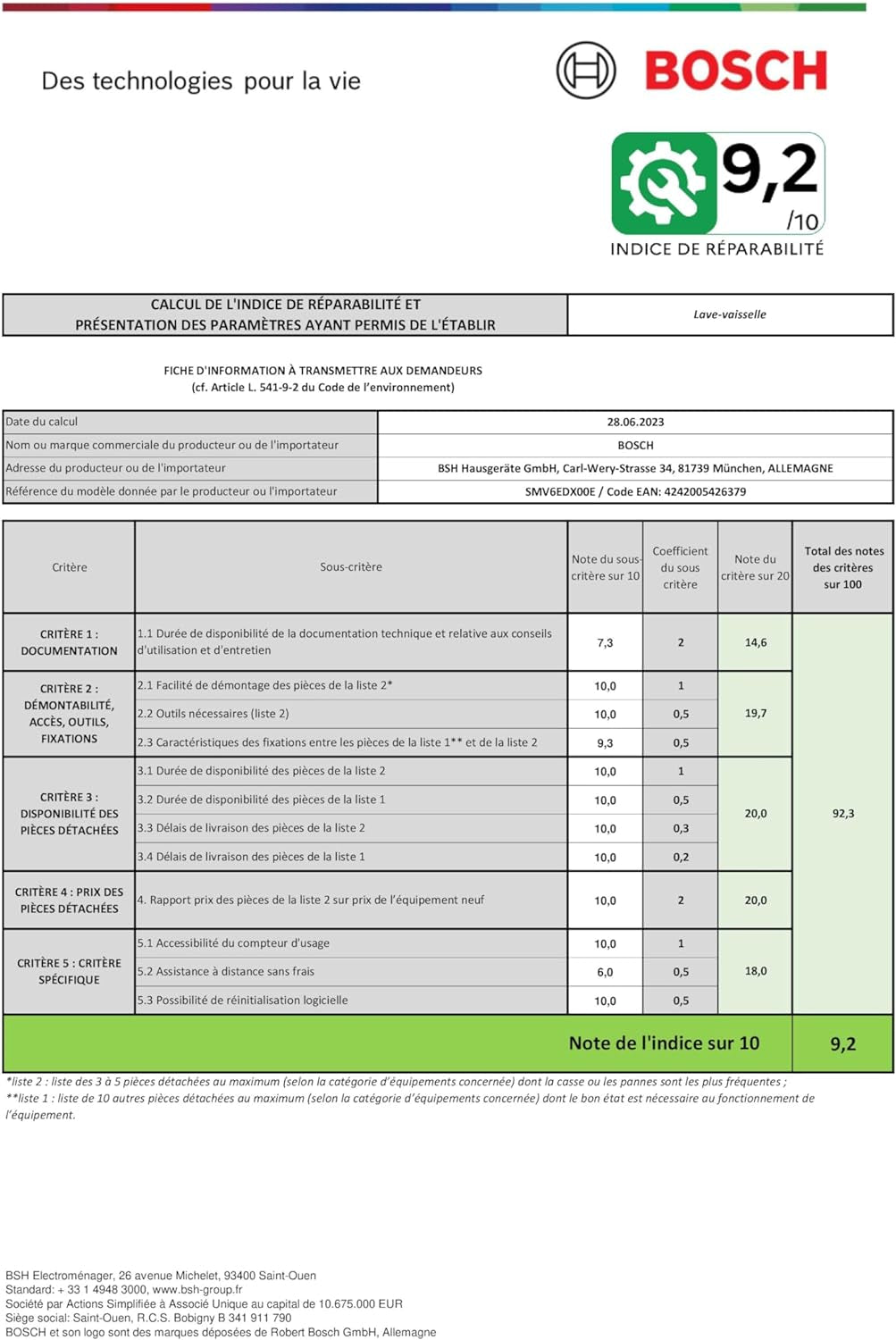 SMV6EDX00E- Série 6- Lave-Vaisselle Tout Intégrable- 60Cm- 13 Couverts- Silence plus 42 Db- Home Connect