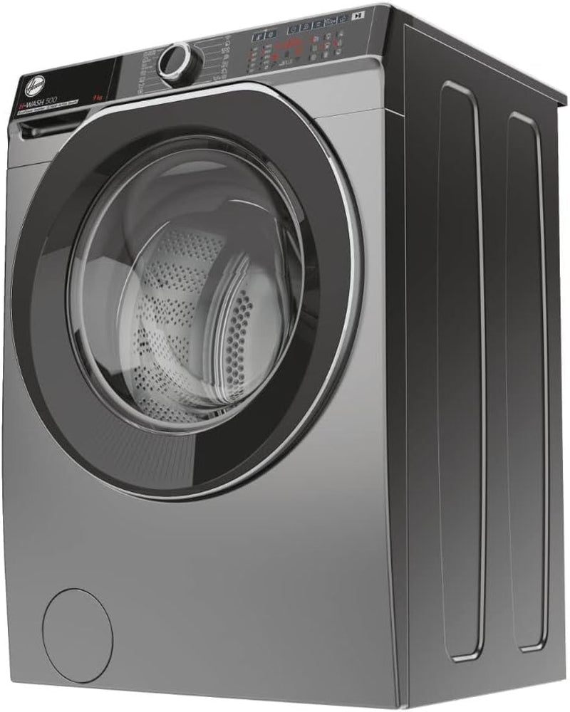 Lave-Linge Hublot H-WASH 500 HWP49AMBCR/1-S - 9 Kg - Induction - 1400 Trs/Min - Classe a - Connecté - Vapeur - Anthracit