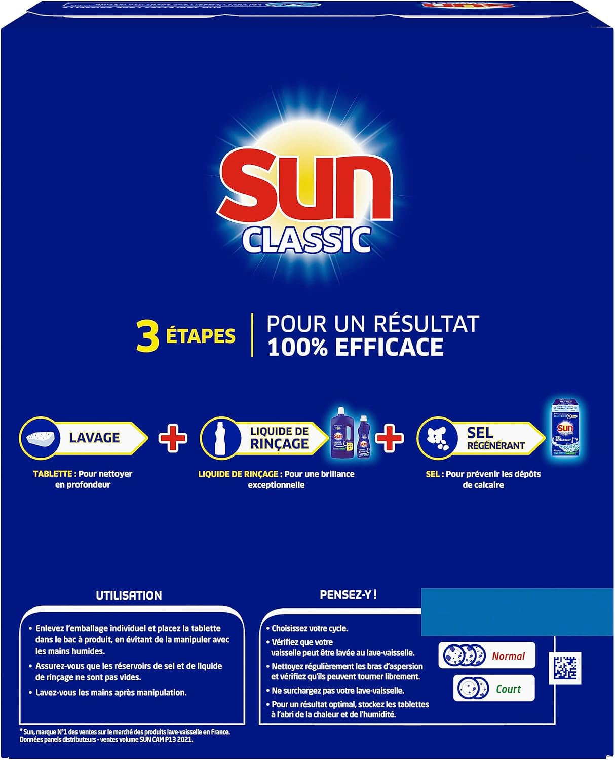 Pastilles Lave-Vaisselle Classic, 160 Tablettes, Efficace Même Pendant Les Cycles Courts Et À Basse Température, Produit Fabriqué En France