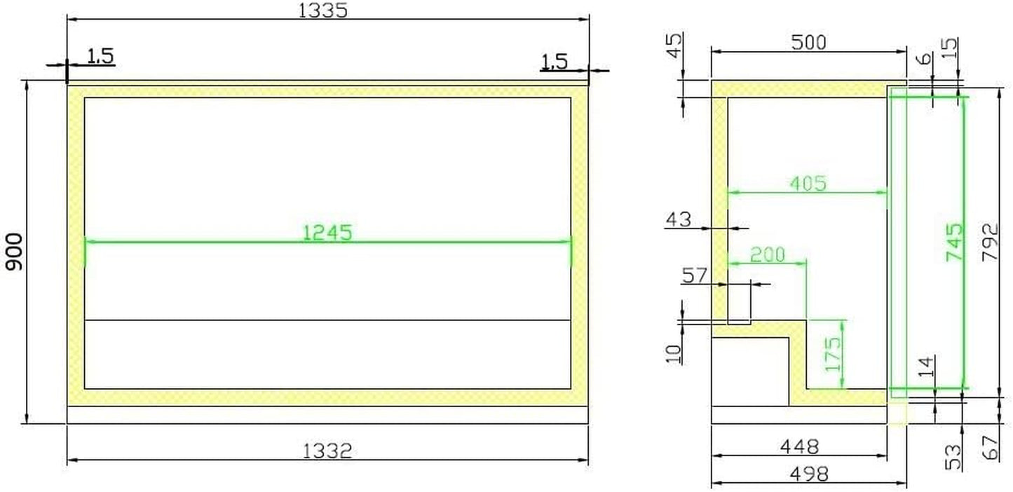 Arrière-Bar Réfrigéré 3 Portes Vitrées 298 Litres - Combisteel - R600Agepoedercoat Staal3 Portes298Vitrée/Coulissante