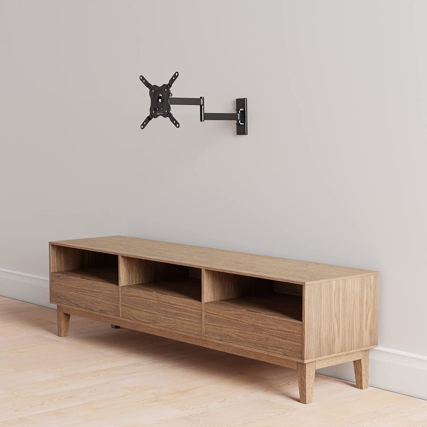 Support Mural Pour Téléviseur, Mouvement Complet, Pivotant Et Inclinable, Pour Téléviseurs Ou Écrans Plats Et Incurvés 12 À 40 Pouces Jusqu’À 36Kg, Support TV, VESA Max. 200X200Mm, Noir