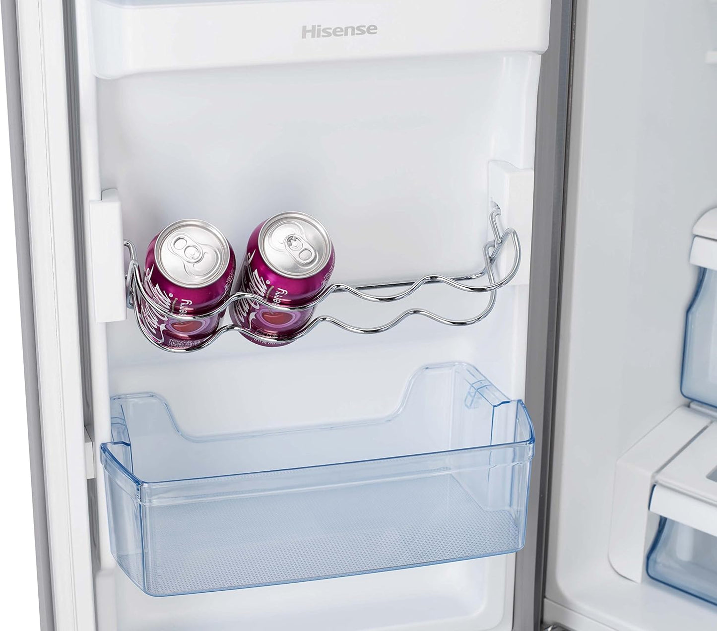 HISENSE Mkgnf536 ED Réfrigérateur/Congélateur/A + +/177,4 Cm Hauteur/322 Kwh/An/417 L Refroidissement Partie/119 L Partie Congélateur/Distributeur D'Eau/Réglage De La Température Séparés/Inox
