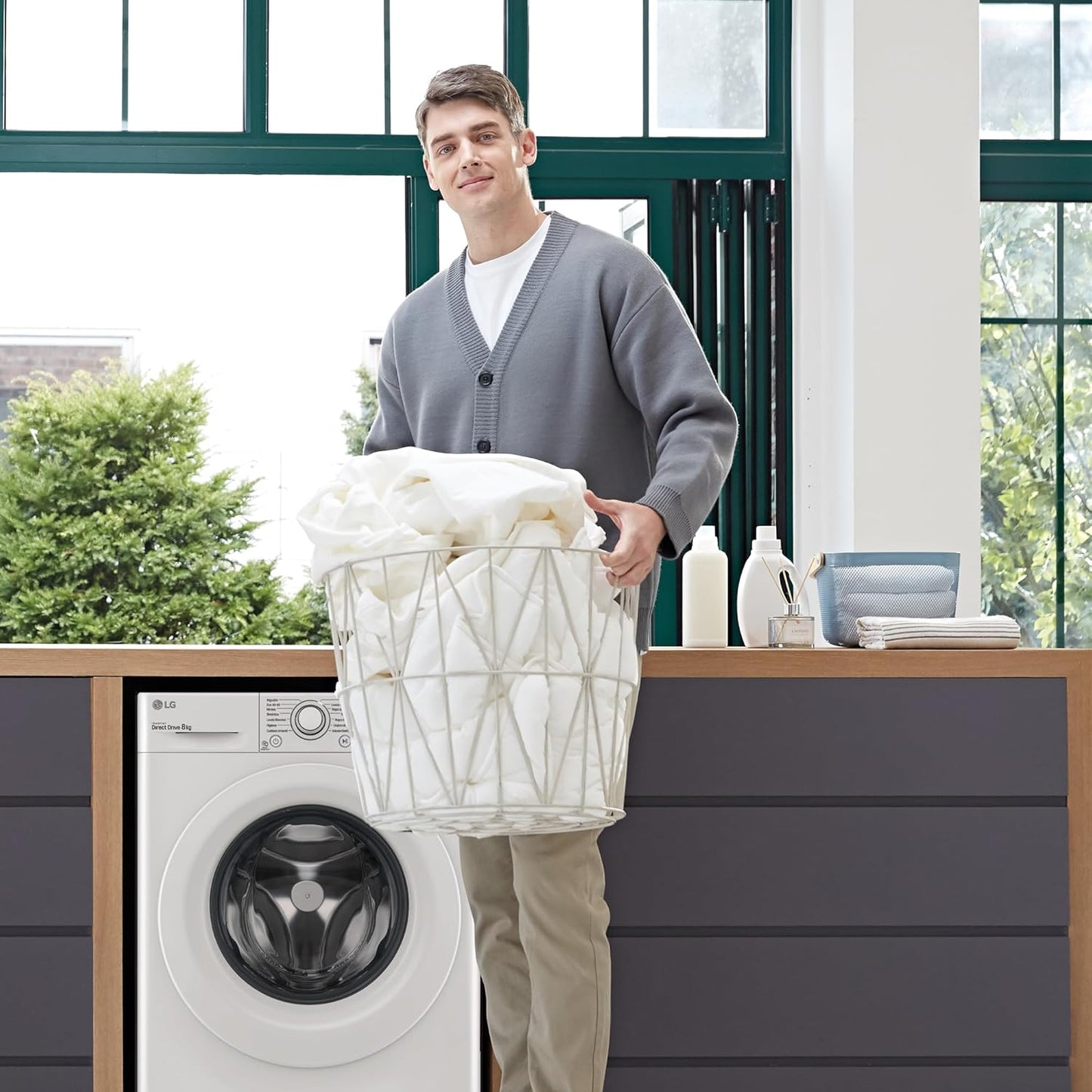 F4WV3008N3W Machine À Laver 8 Kg Charge Frontale 1400 Tr/Min, Intelligence Artificielle Blanc