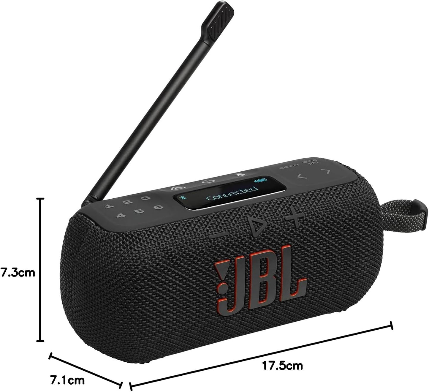 Tuner 3, Radio Portable Dab/Dab+/Fm Avec Bluetooth, Noire | 6 Préréglages, 15 H D'Autonomie, Étanchéité IP68, Auracast, Compatible Avec L'Application Portable