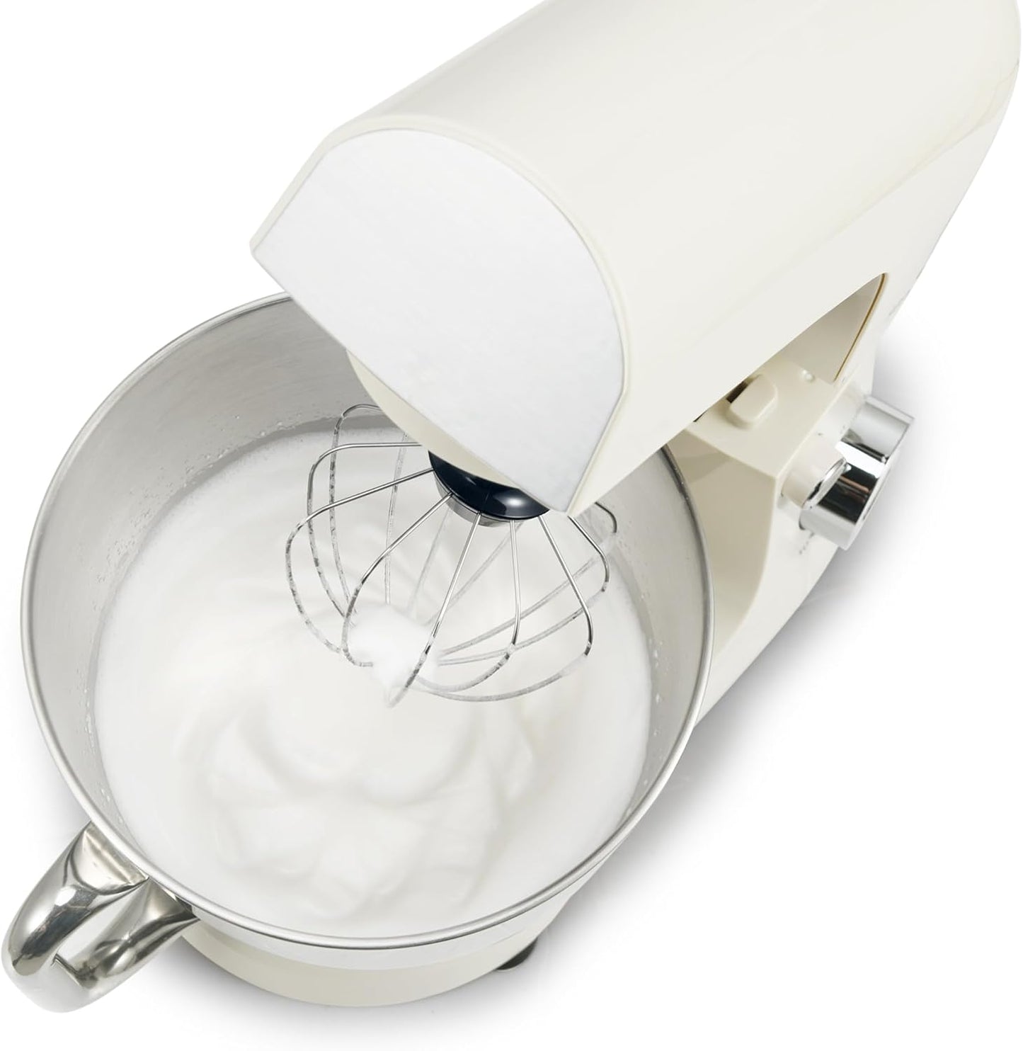 Robot Pâtissier 1500W – Robot Cuisine Multifonction 5L Bol Inox – 10 Vitesses + Pulse – Pétrin, Fouet, Batteur – Robot Pour Gâteau, Pain – Couvercle Anti-Éclaboussures Avec Séparateur D’Œuf