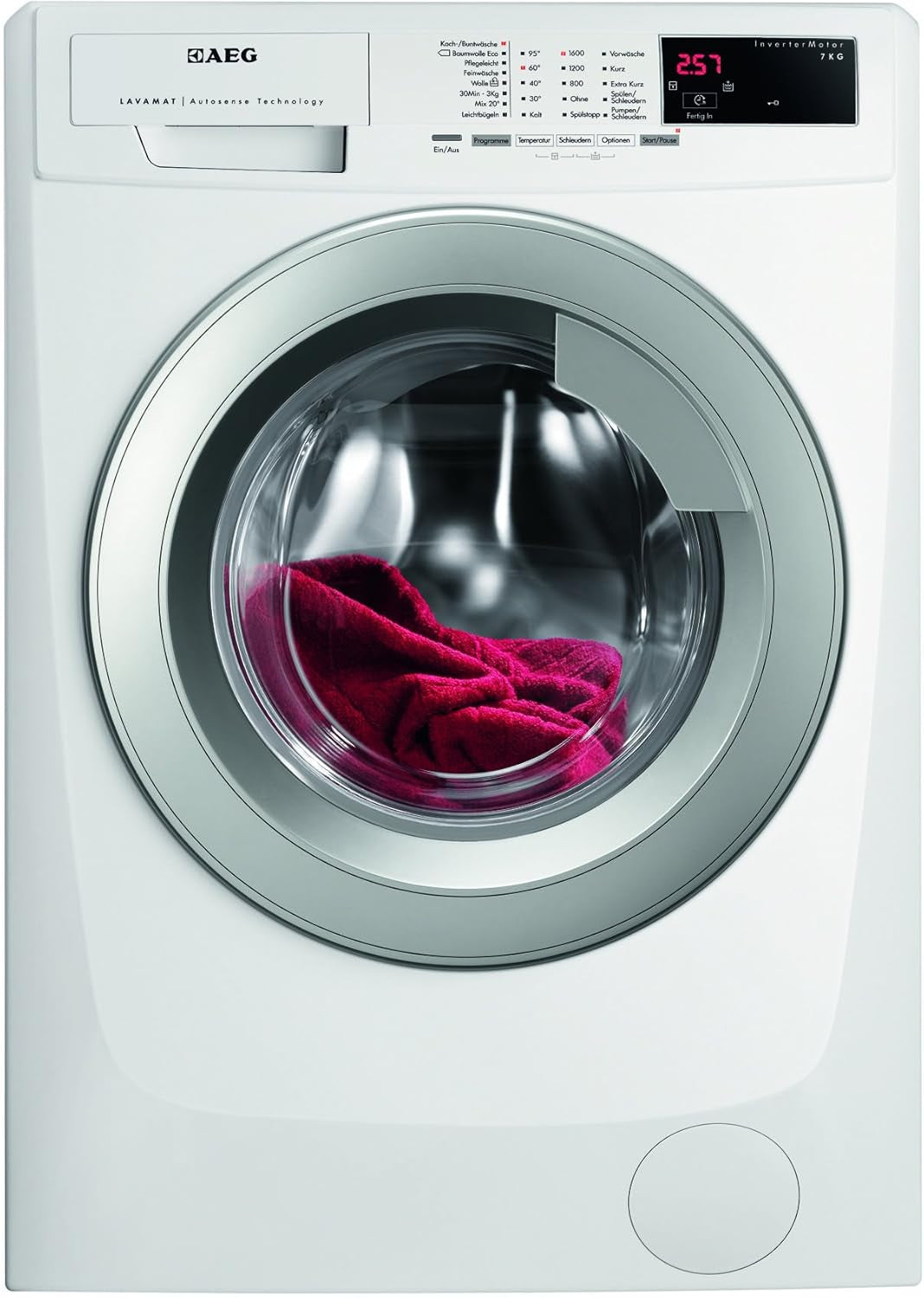 Machine À Laver  Lavamat L69670Vfl FL/A + + +/171 Kwh/An/1600 Tr/Min, 7 Kg/9499 L/An/Aquac Eurocontrol/Porte Argenté/Blanc