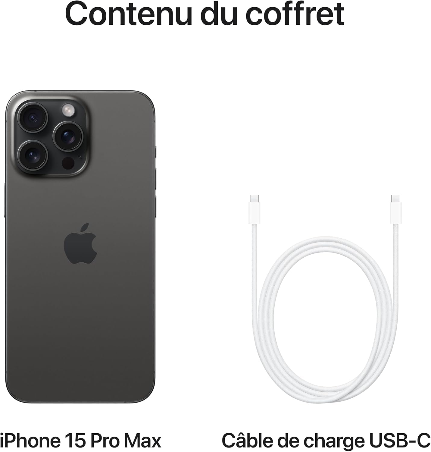 Iphone 15 Pro Max (256 Go) - Titane Noir