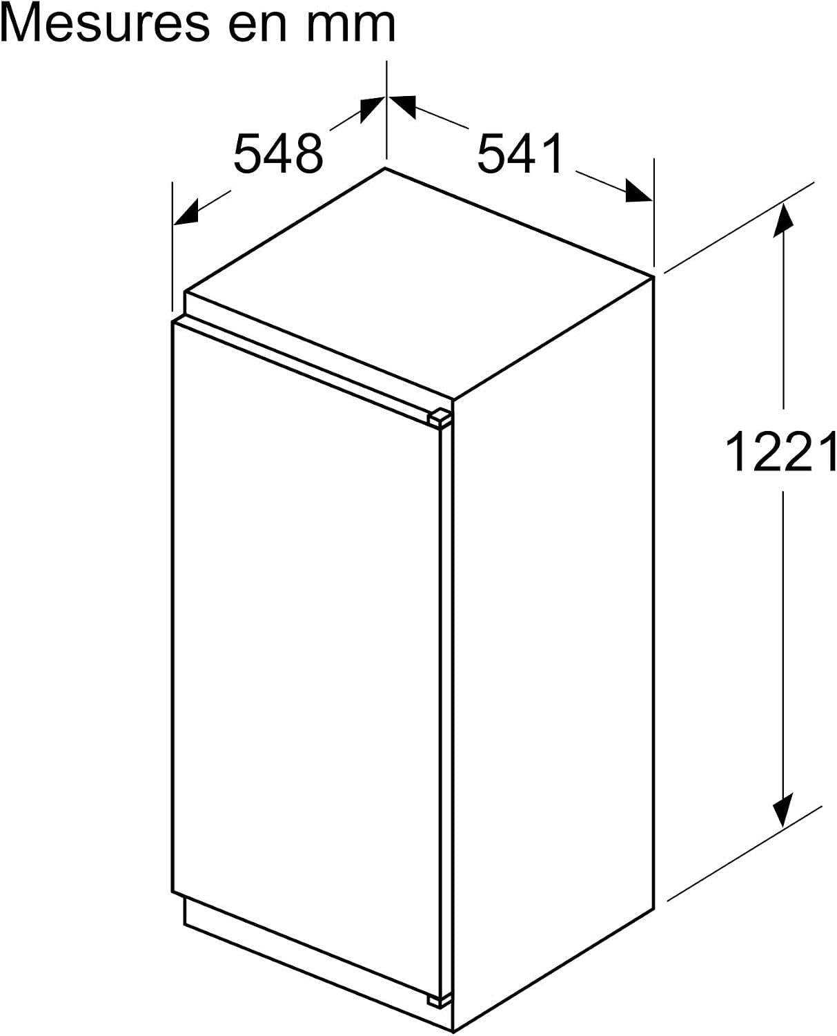 Bosch KIV865SE0 Série 2 - Réfrigérateur Combiné, Intégrable, Lowfrost | 177.2 X 54.1 Cm, Cool Airflow, Éclairage LED, Fabriqué En Allemagne