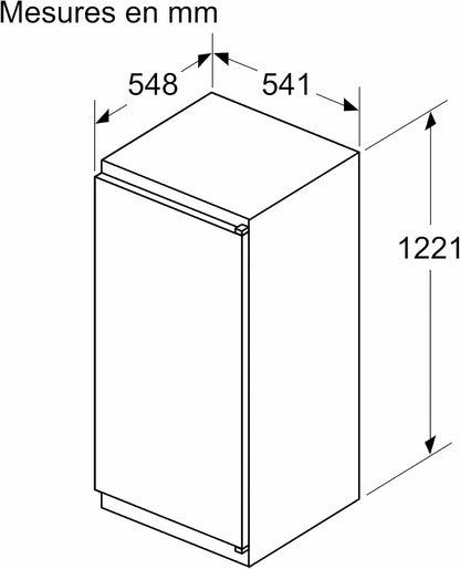Bosch KIV865SE0 Série 2 - Réfrigérateur Combiné, Intégrable, Lowfrost | 177.2 X 54.1 Cm, Cool Airflow, Éclairage LED, Fabriqué En Allemagne