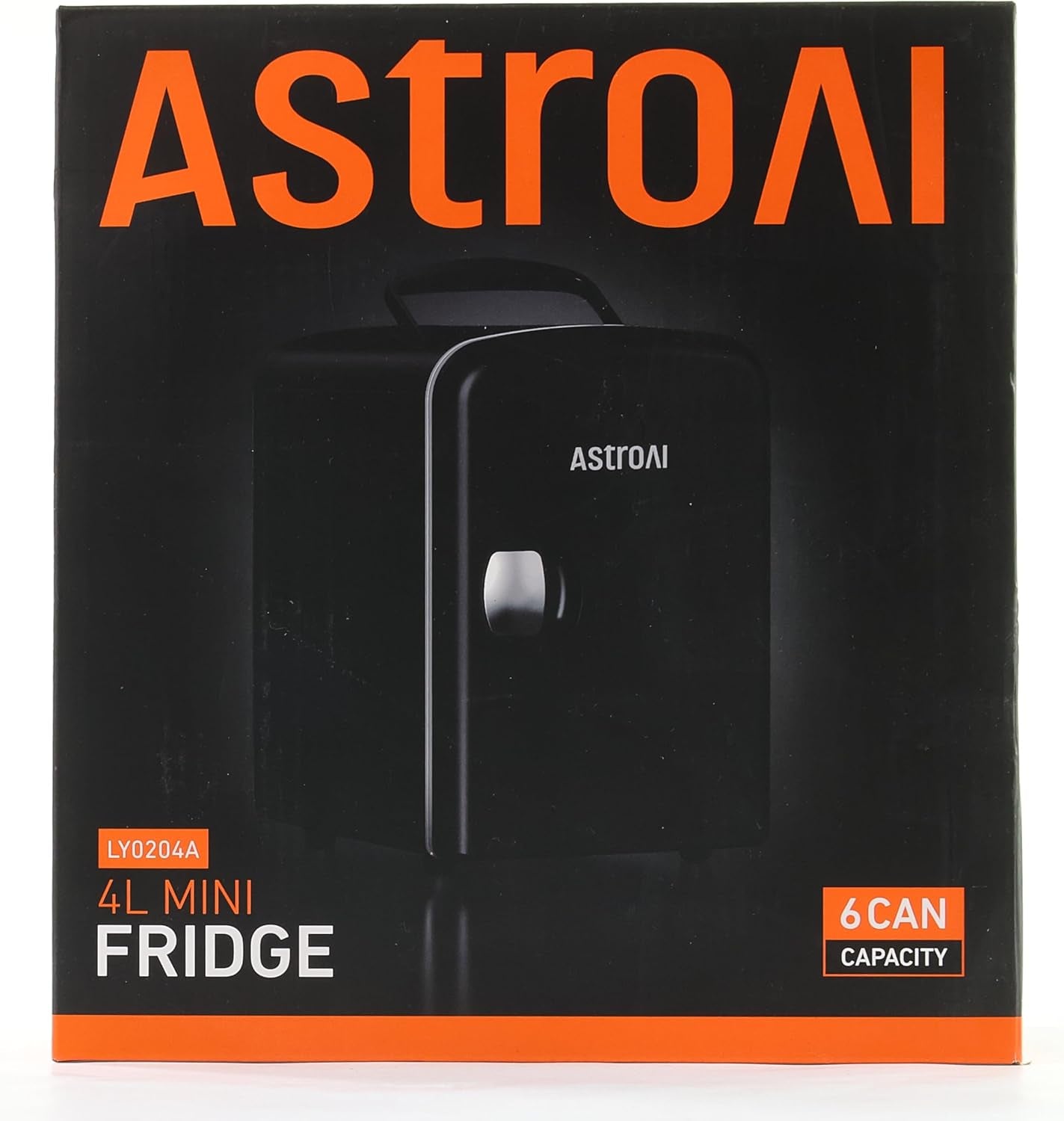 Mini Frigo De Chambre, Mini Réfrigérateur Voiture Portatif 4L 12V/220V, Glacière Électrique Chaud/Froid 0-66°C, Cadeau Femme Homme Garantie 3 Ans (Black)