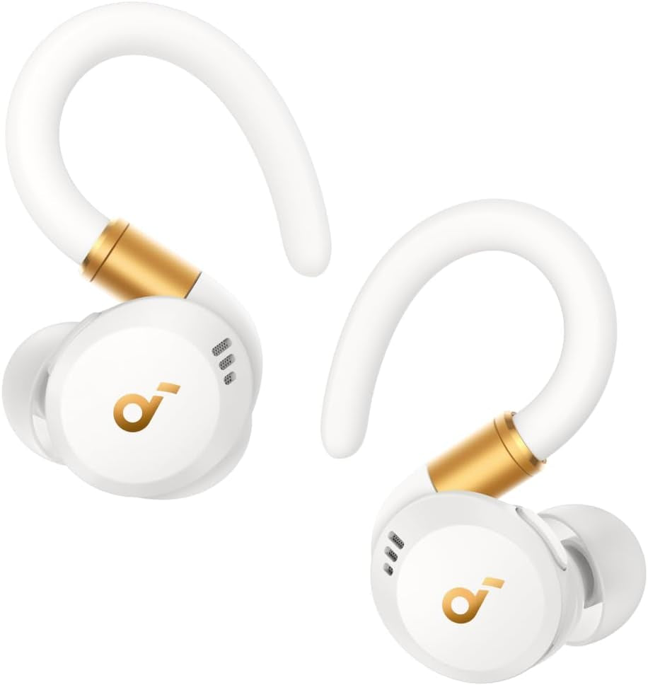 Par Anker Sport X20 Écouteurs Bluetooth Sans Fil Avec ANC | Écouteurs Sport, Crochets Rotatifs Et Extensibles, Suppression Du Bruit, Étanchéité IP68, Longue Durée De Vie