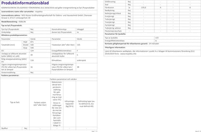Respekta Réfrigérateur Encastrable Sans Congélateur 88 Cm / Capacité 134 L / Charnières De Porte Interchangeables / Décongélation Automatique / Max. 38 Db / KS88.0 / Blanc