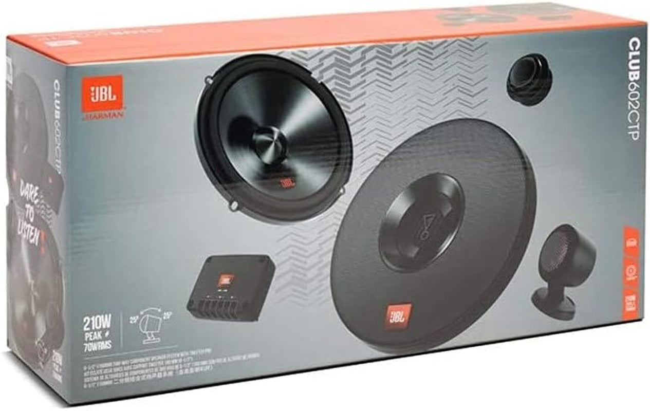 Club 602CTP Système Haut Parleur Voiture À 2 Voies De Harman Kardon - Ensemble D' Enceinte À Composants De 210 Watts, 16 - 17 Cm, Hauts Parleurs D'Aigus Et Filtres