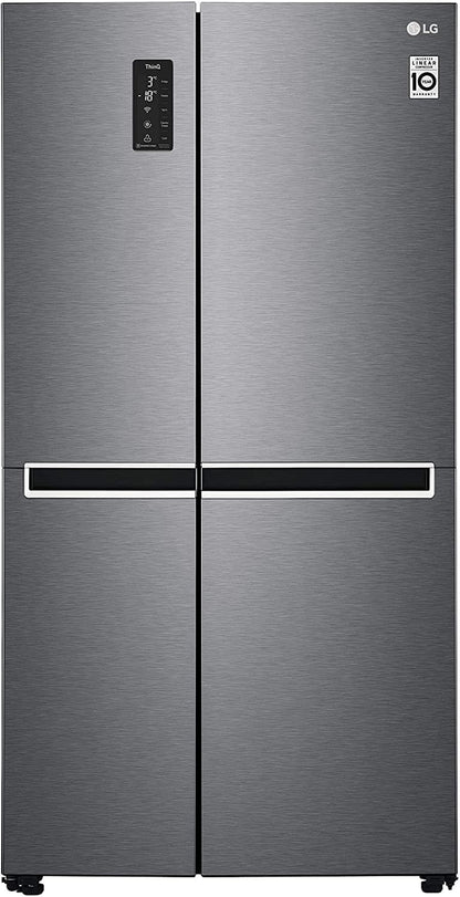 GSB470BASZ Réfrigérateur Américain Side by Side Total No Frost Avec Congélateur, 642 L, Smart Diagnostic - Réfrigérateur Intelligent Avec Wi-Fi Et Écran LED Extérieur