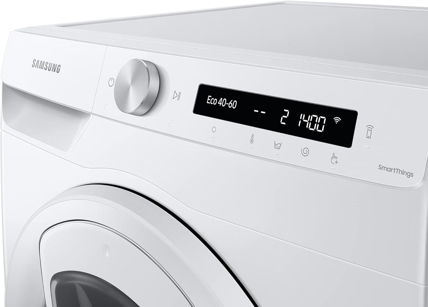 WW90T554DTW/S3 Lave-Linge - Addwash™, Série 5, 9 Kg, Blanc, Technologie Ecobubble™, Intelligence Artificielle, Classe A