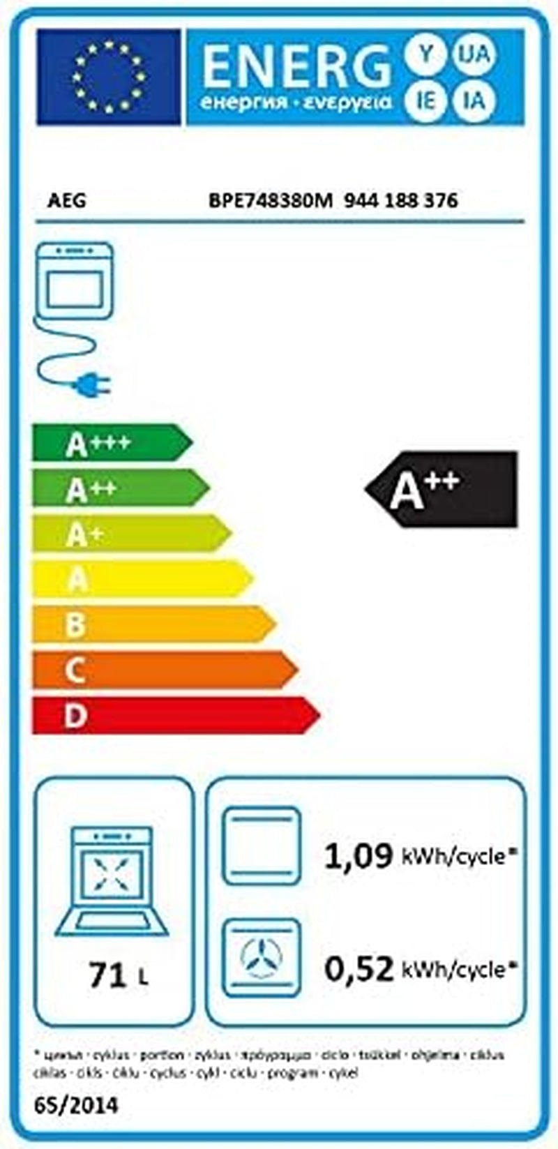 Four  BPE748380M A++ PIROL WIFI TFT