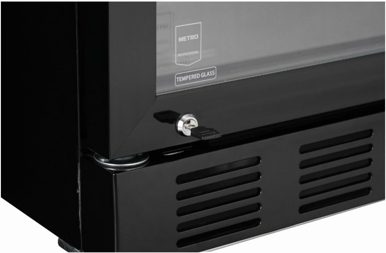 Réfrigérateur À Boissons GSC4280B, Vitrine Réfrigérée, 280 L, Réfrigération Ventilée, 210 W, Avec Serrure, Noir